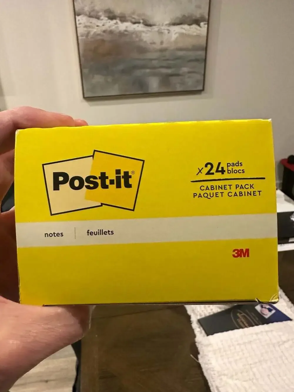 Post-it Notes Cabinet Pack, 1.375 in x 1.875 in, Canary Yellow, 24 Pads/Pack